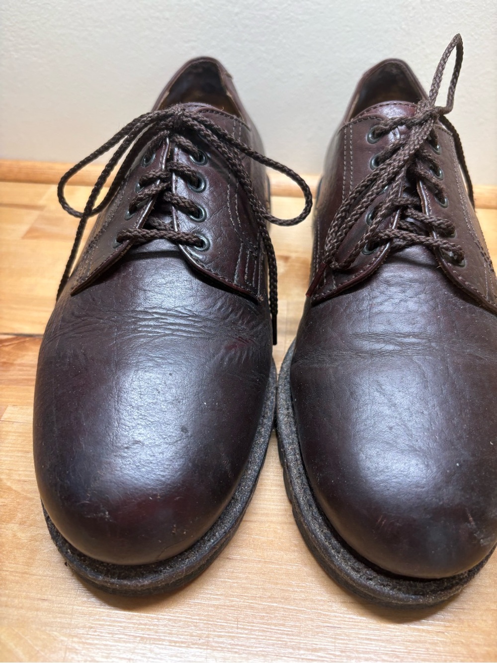 Trask Men's Dark Brown Leather Derby Shoes